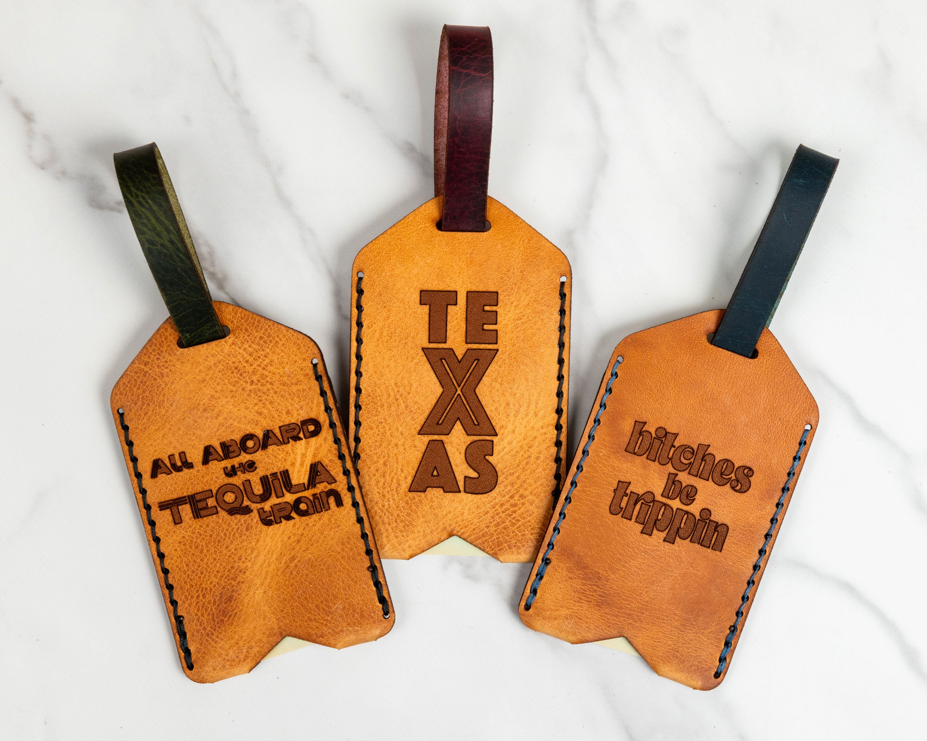 Leather Luggage Tags – Espacio Handmade