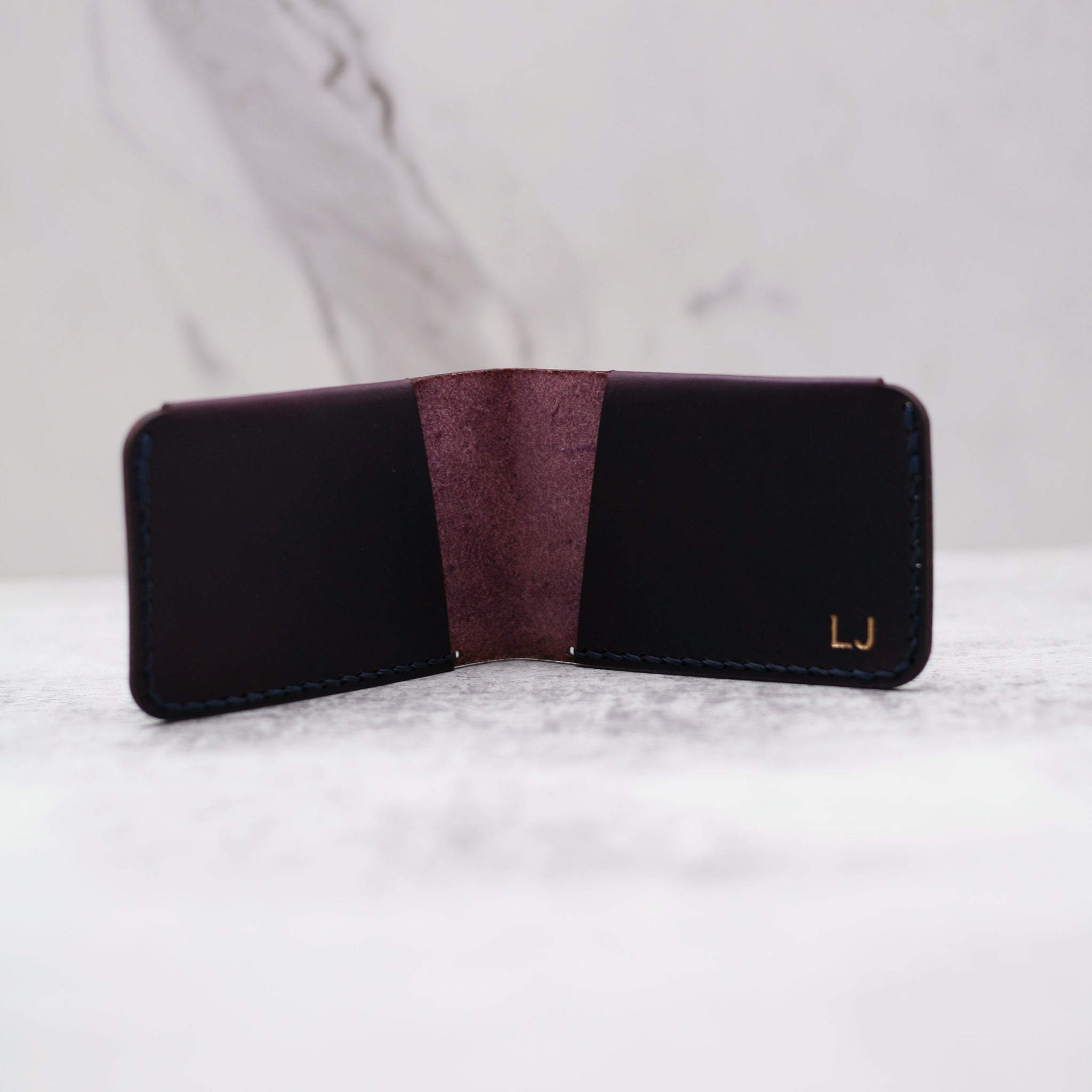 Bandera Folded 2-Pocket Leather Wallet OOAK