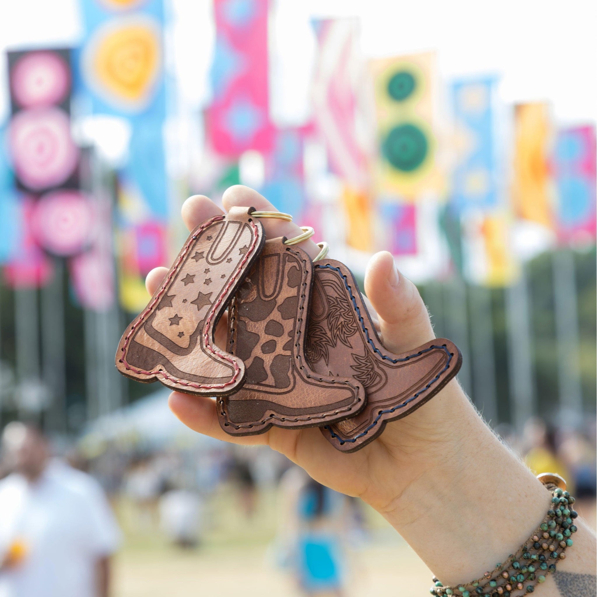 Cowboy Boot Keychain