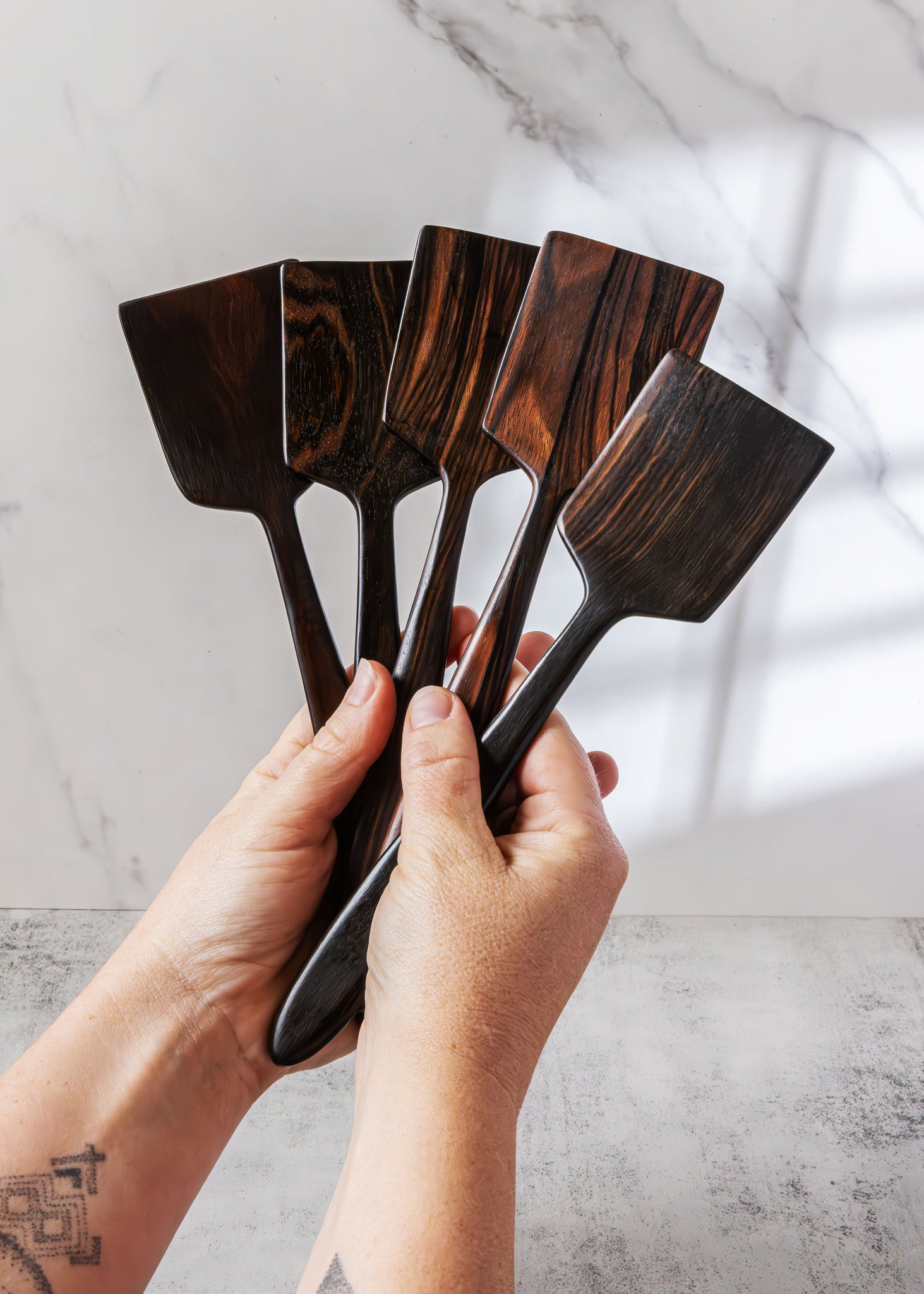 Egg Flipper Cocobolo Wooden Spatula