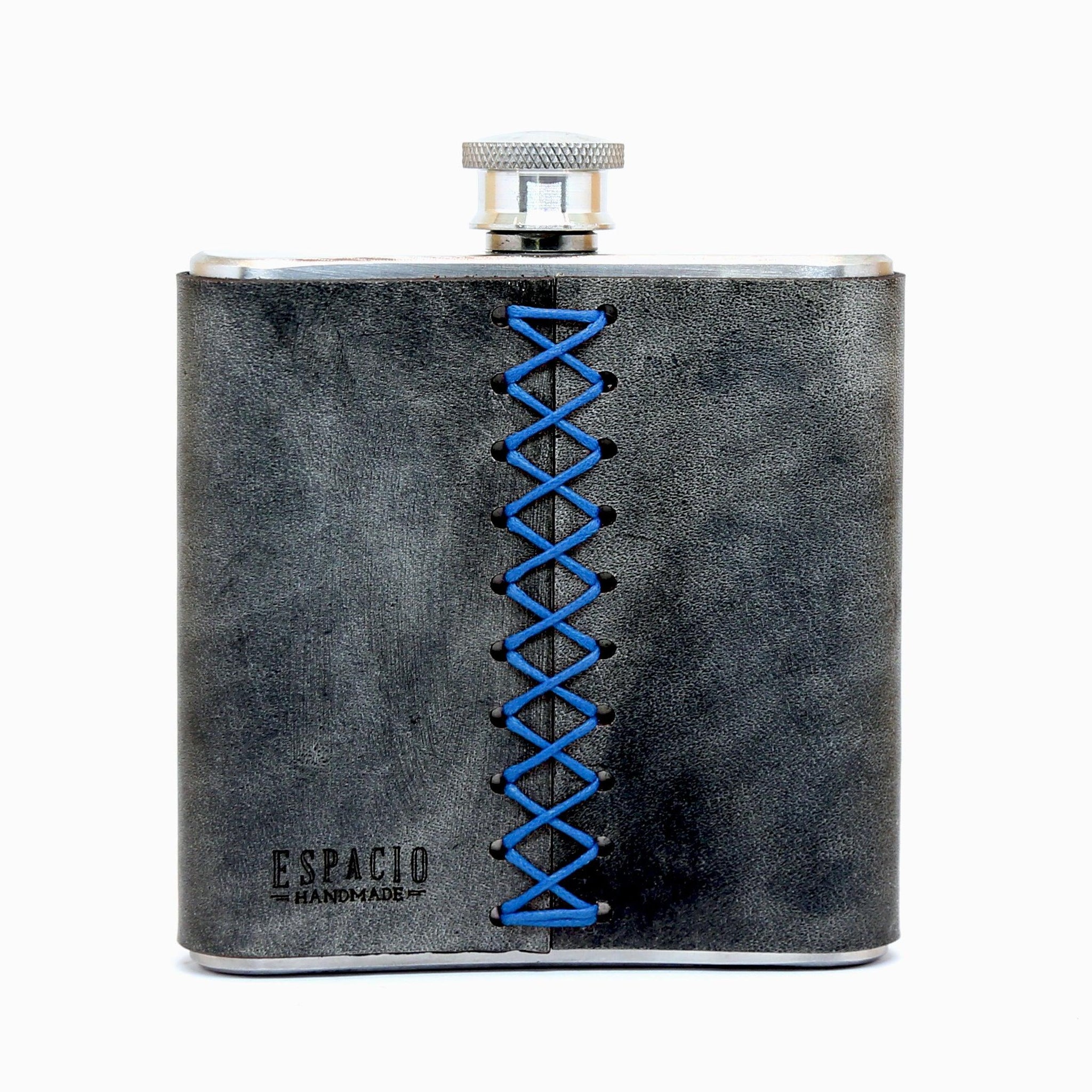 Personalized Engraved Leather Hip Flask - Espacio Handmade