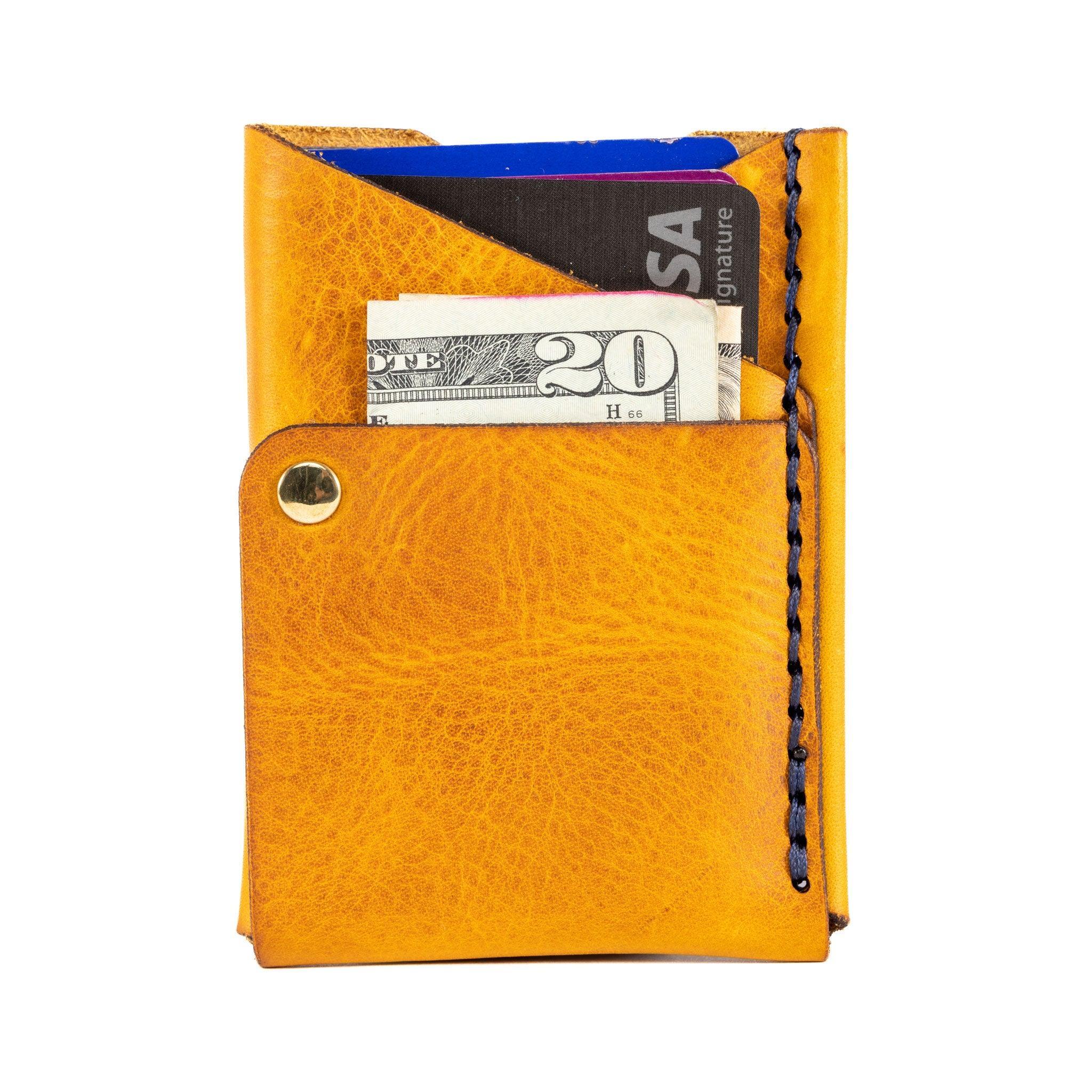 Big Spender Leather Wallet in Butterscotch - Espacio Handmade