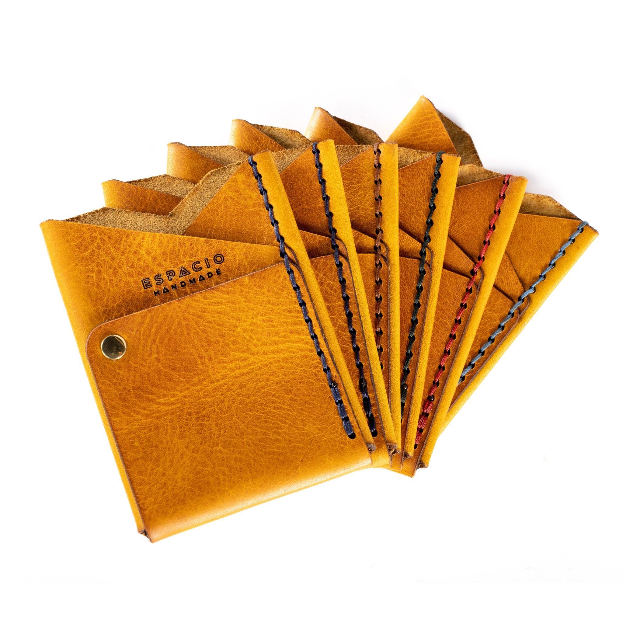 Big Spender Leather Wallet in Butterscotch - Espacio Handmade