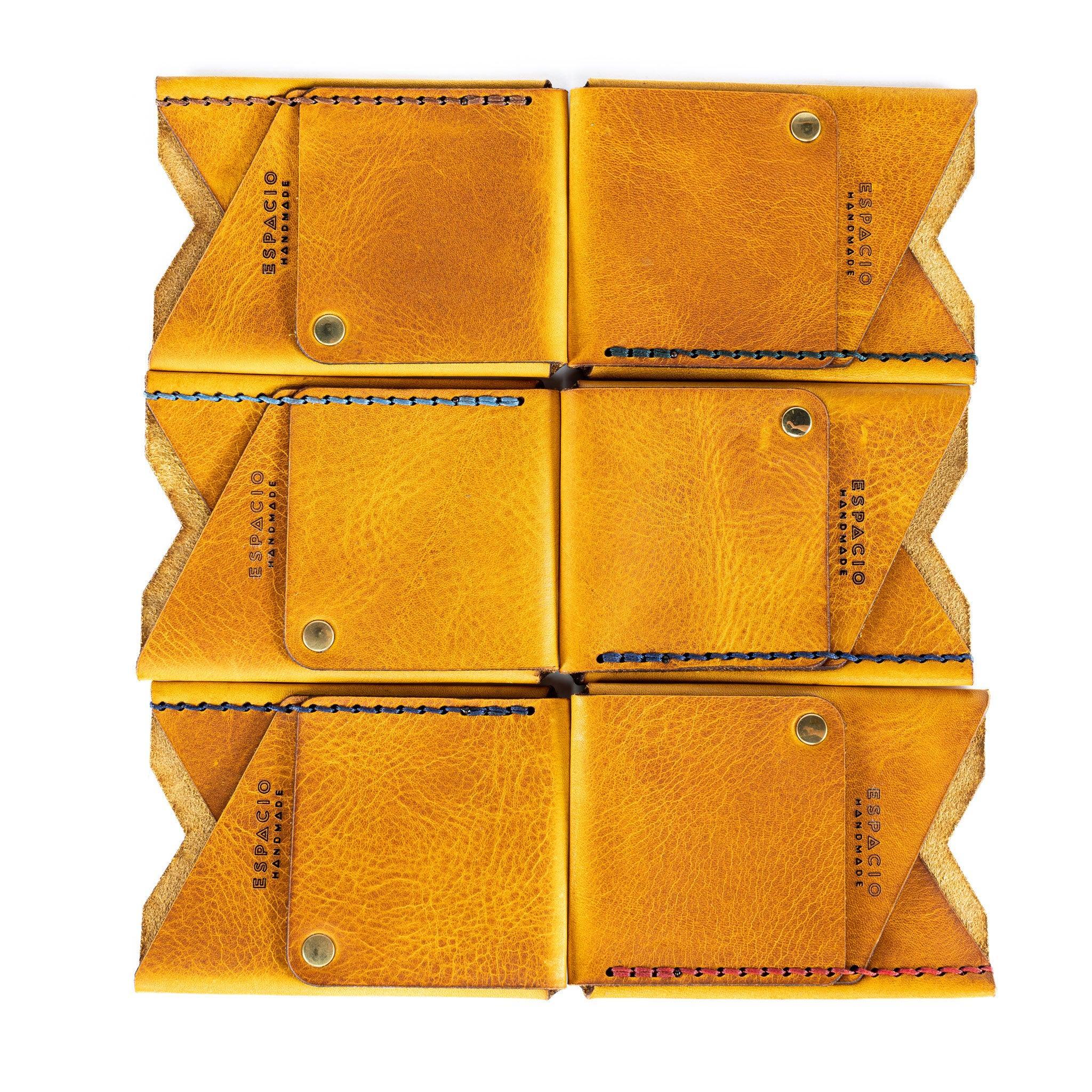 Big Spender Leather Wallet in Butterscotch - Espacio Handmade