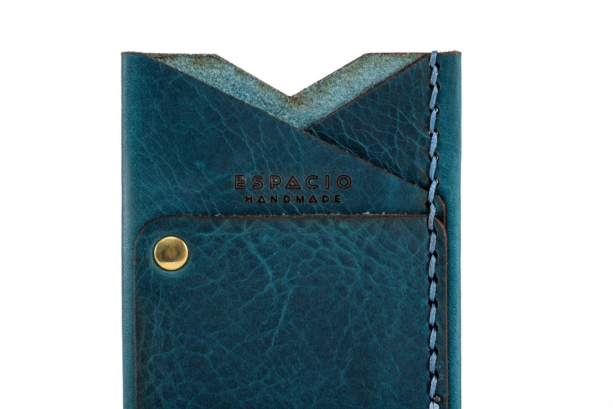 Big Spender Leather Wallet in Caribbean - Espacio Handmade