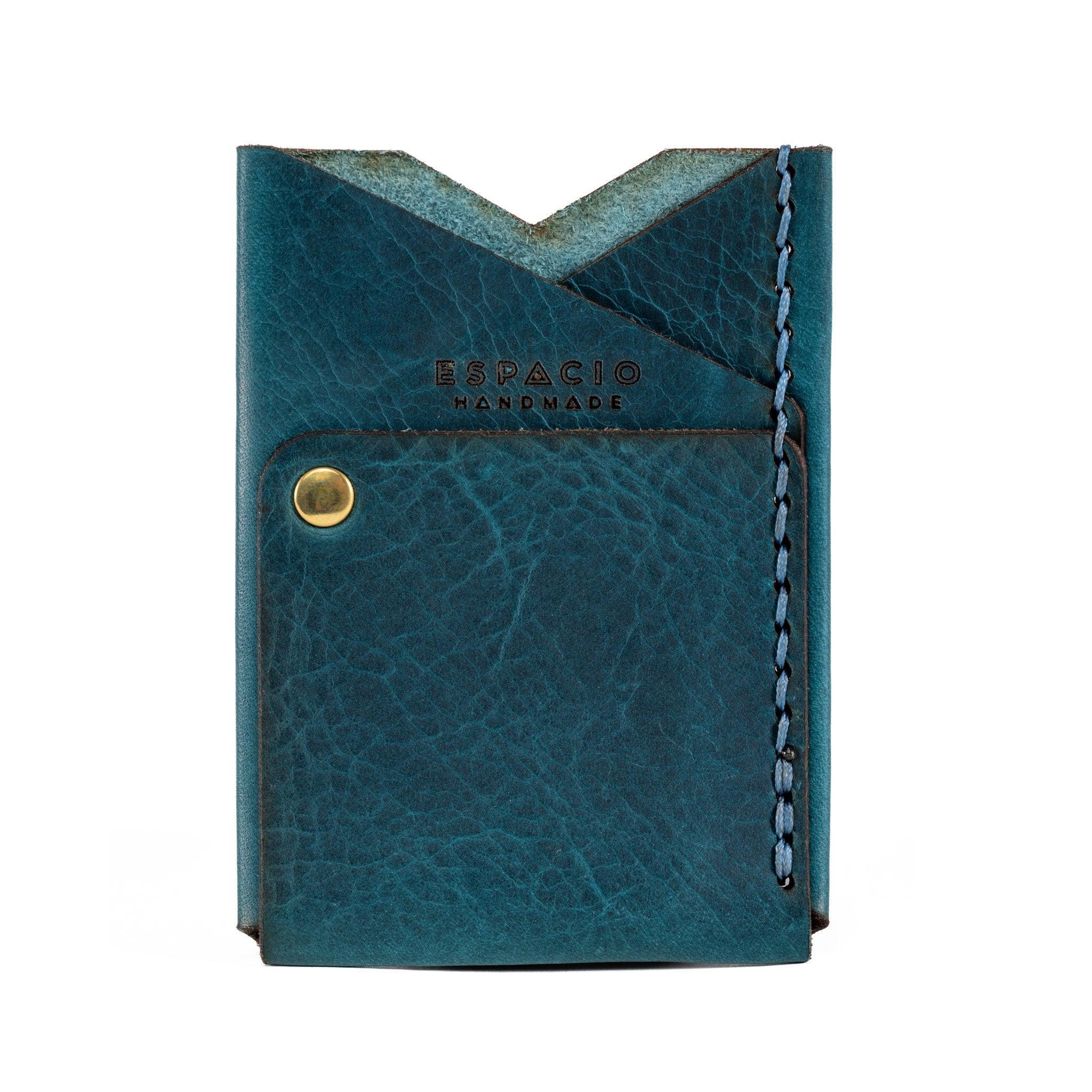 Big Spender Leather Wallet in Caribbean - Espacio Handmade