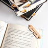 Fell asleep here – Corner Leather Bookmark - Espacio Handmade