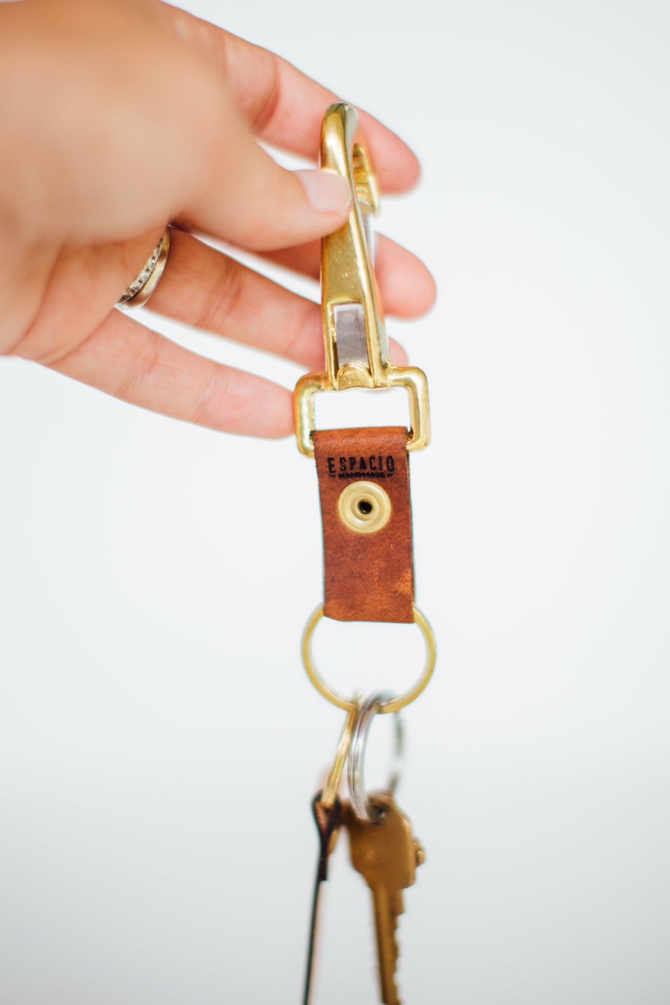 Big Ass Leather Keychain - Espacio Handmade