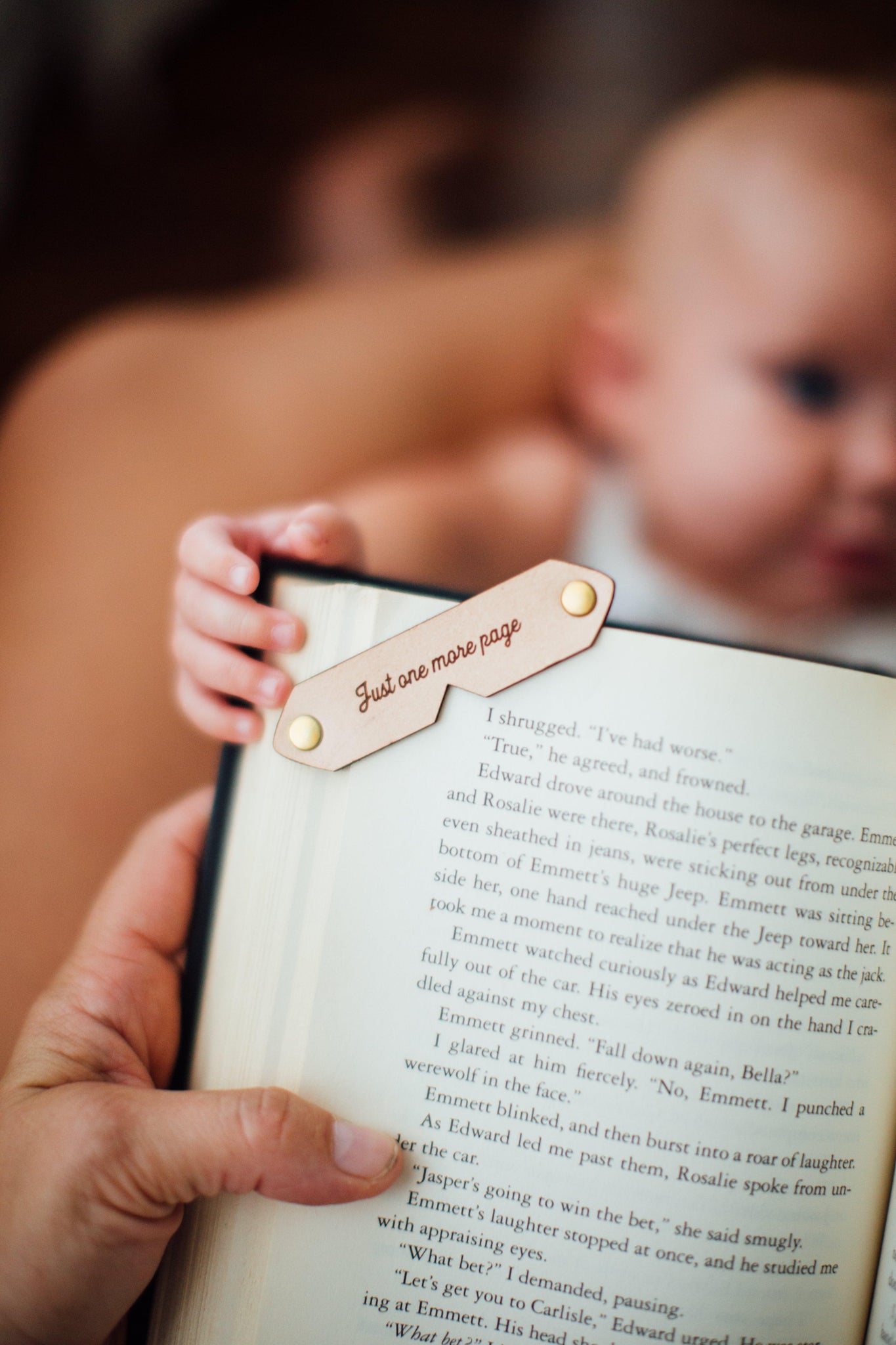 Book Bitch – Corner Leather Bookmark - Espacio Handmade