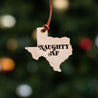 Naughty AF Texas Ornament, Holiday Statement Ornament, Keepsake Christmas Ornament, Texas State Christmas Ornament, Personalized Wedding Christmas Ornament - Espacio Handmade