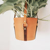 Leather Hanging Planter - Espacio Handmade