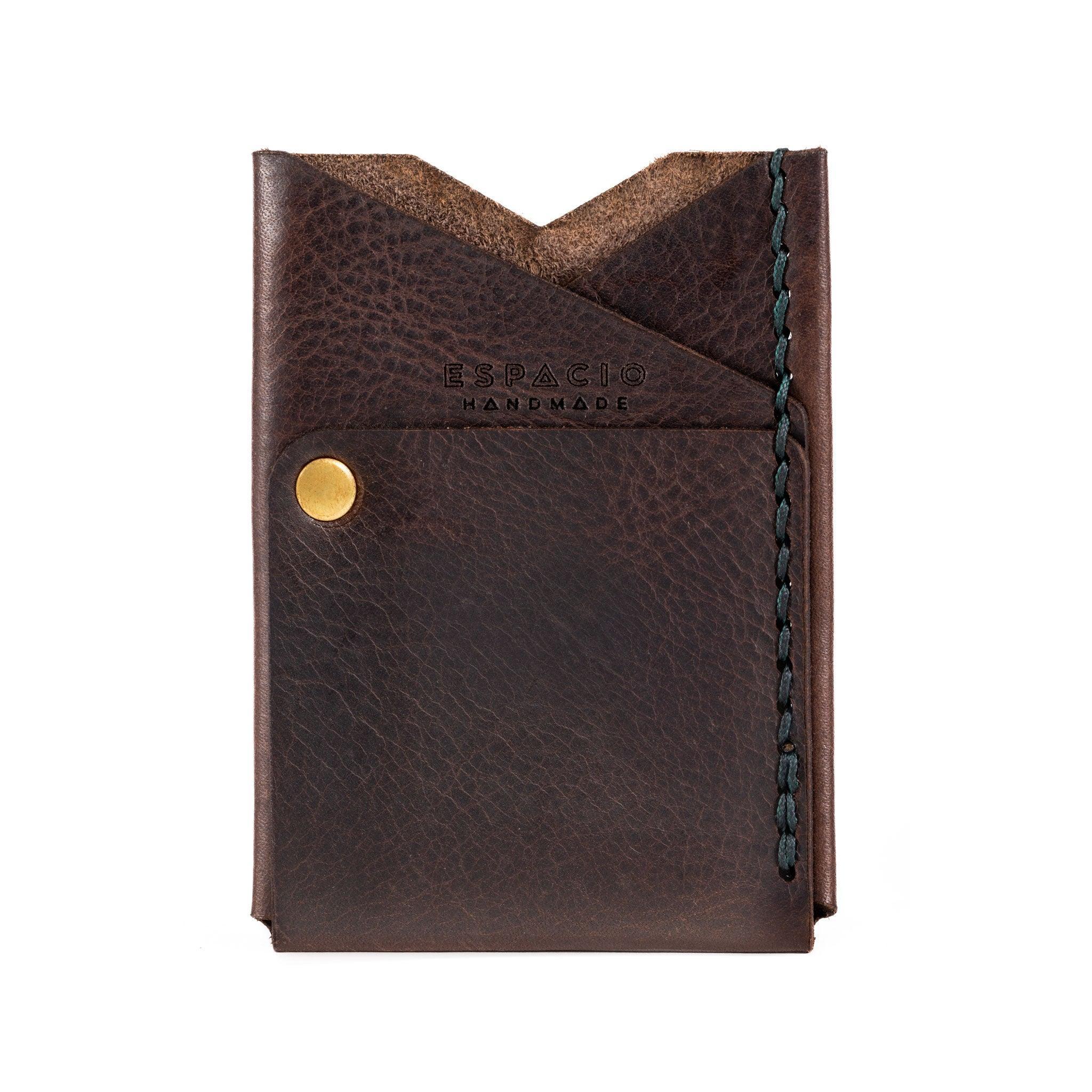 Big Spender Leather Wallet in Espresso - Espacio Handmade