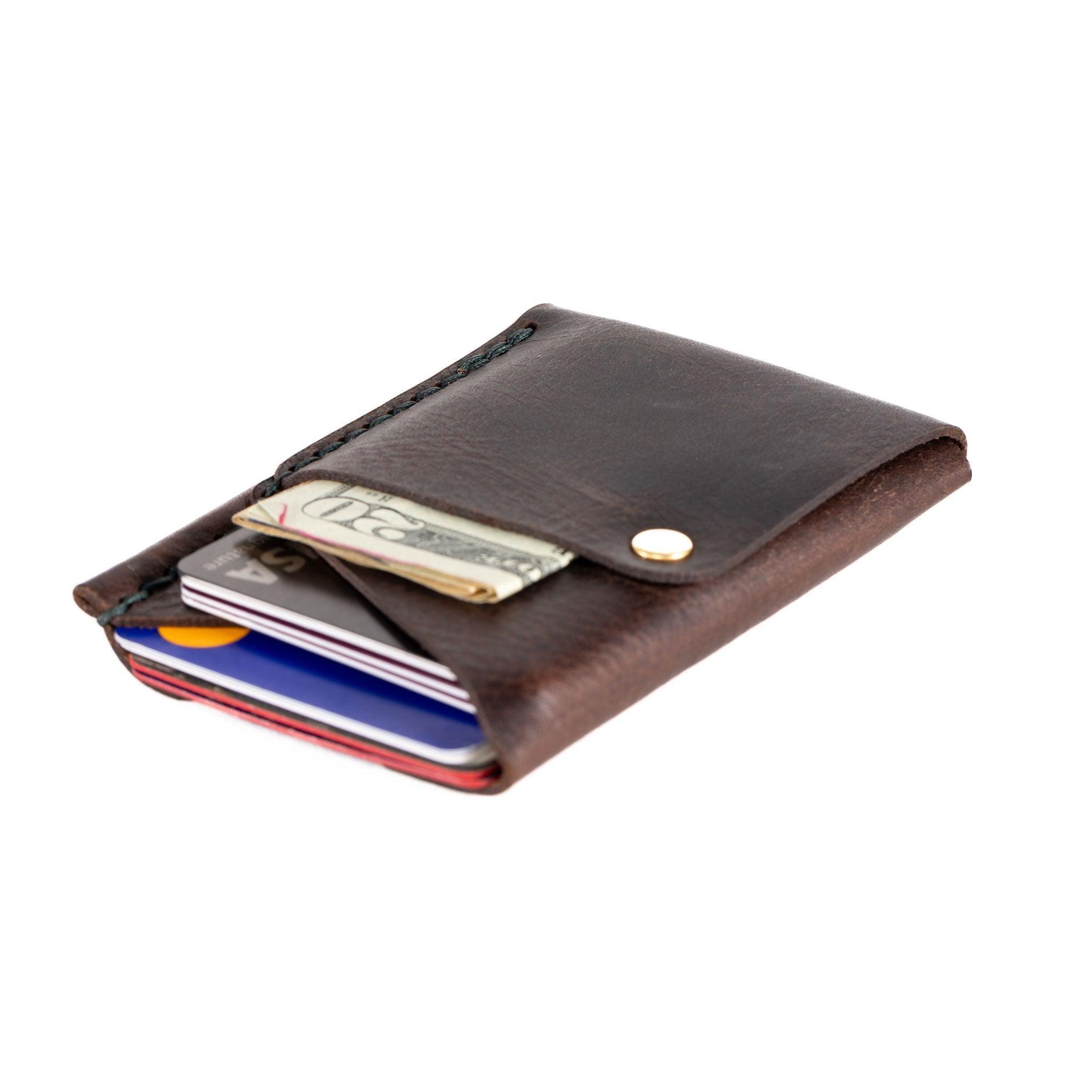 Big Spender Leather Wallet in Espresso - Espacio Handmade