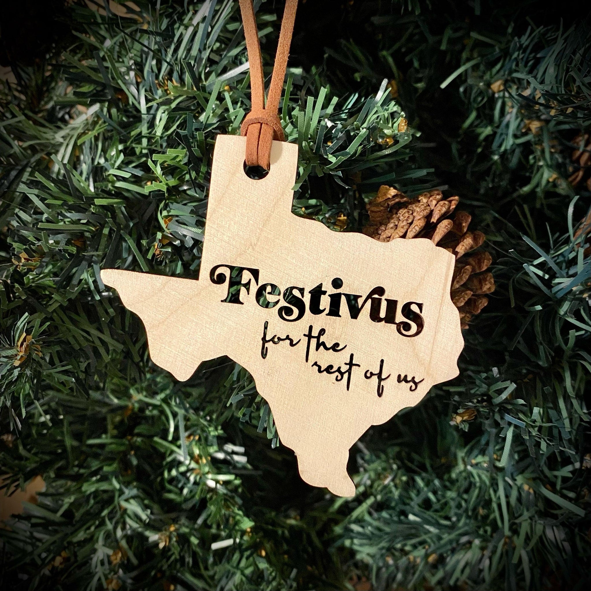 Festivus Texas Ornament - Espacio Handmade