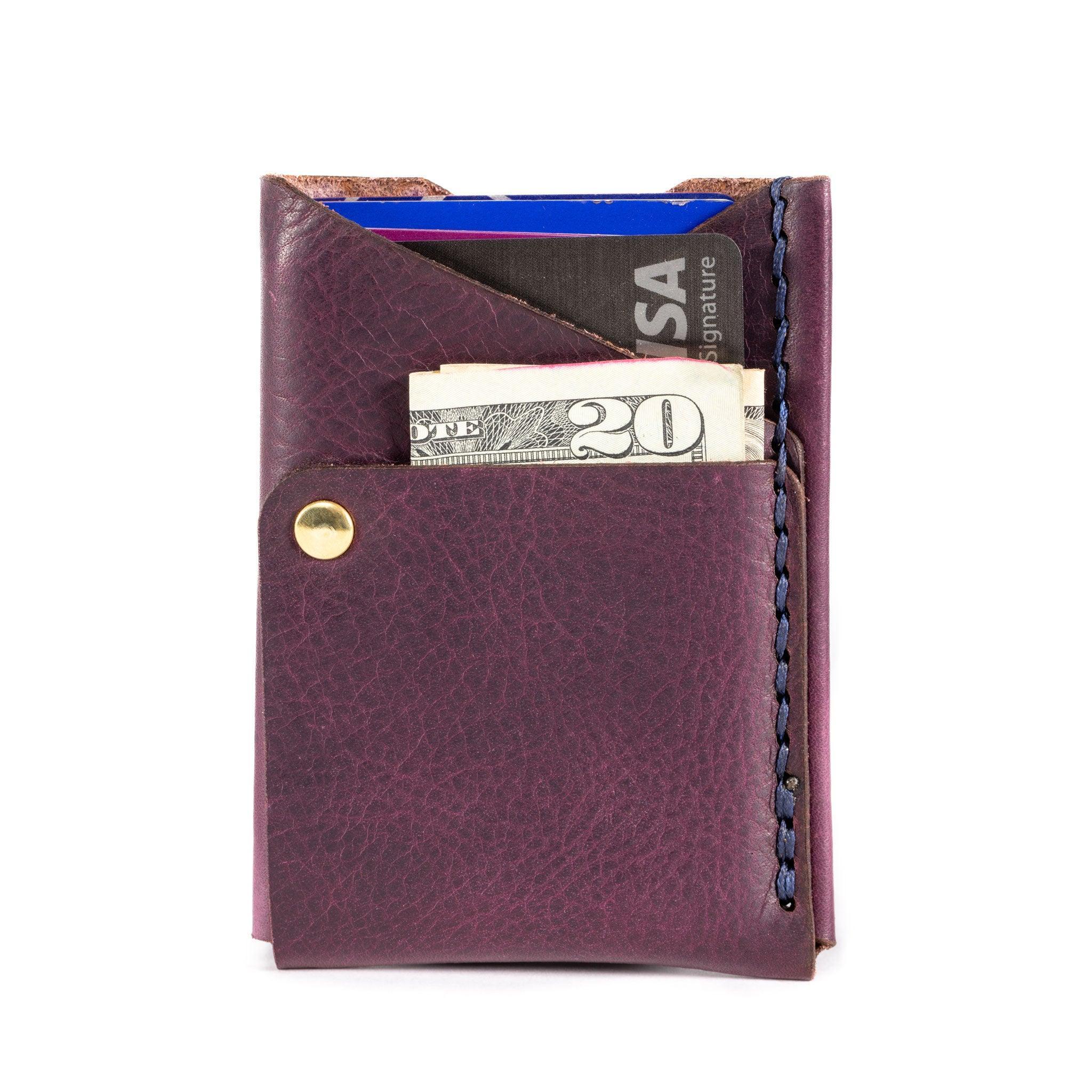 Big Spender Leather Wallet in Fig - Espacio Handmade