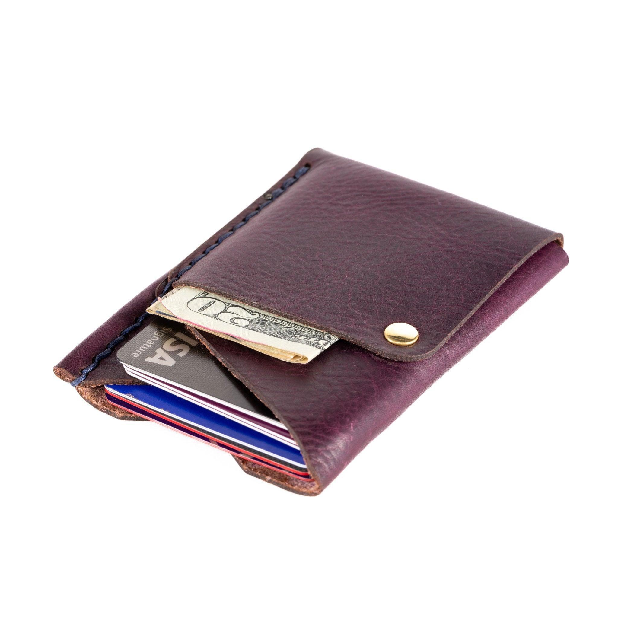 Big Spender Leather Wallet in Fig - Espacio Handmade