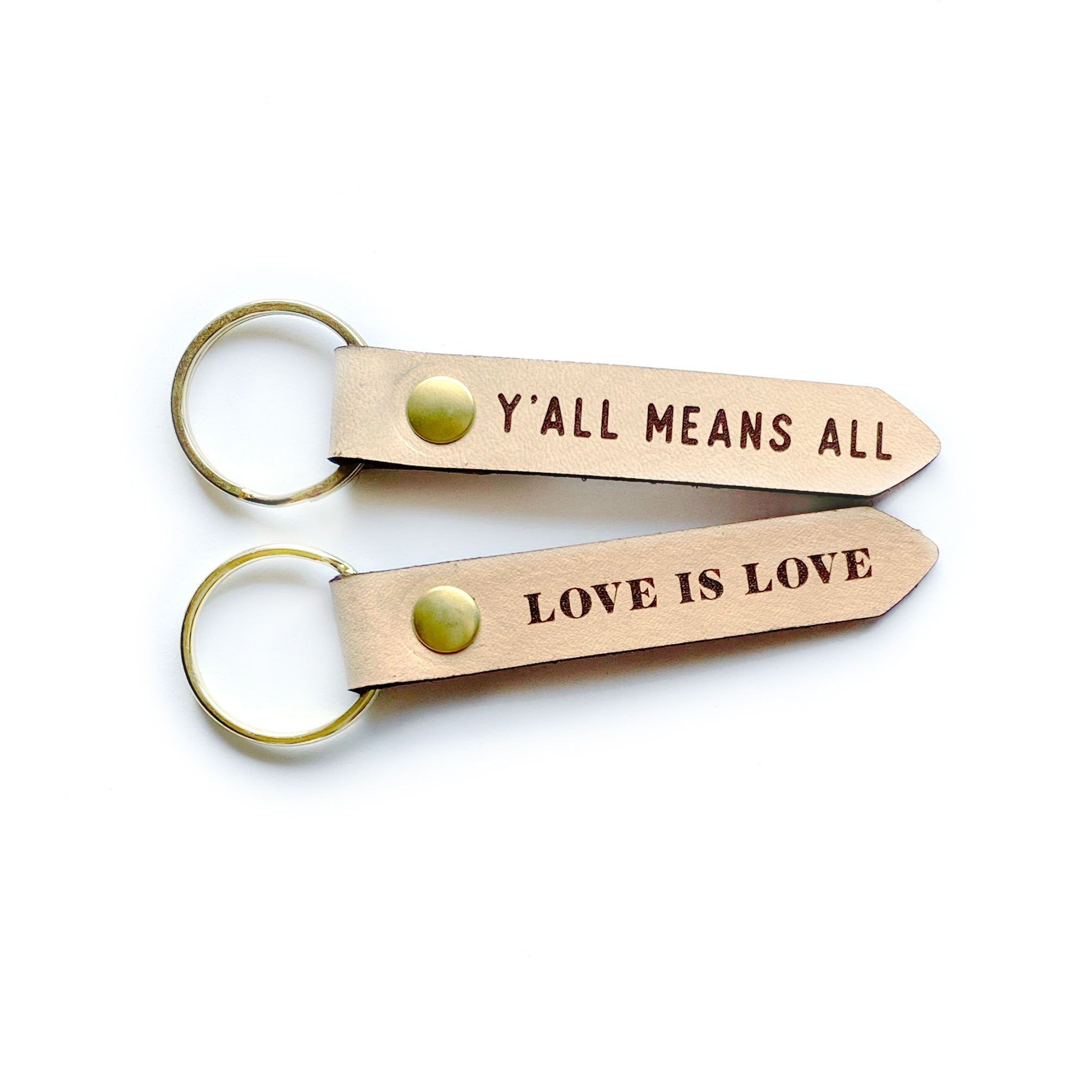 Pride Leather Keychain Flags