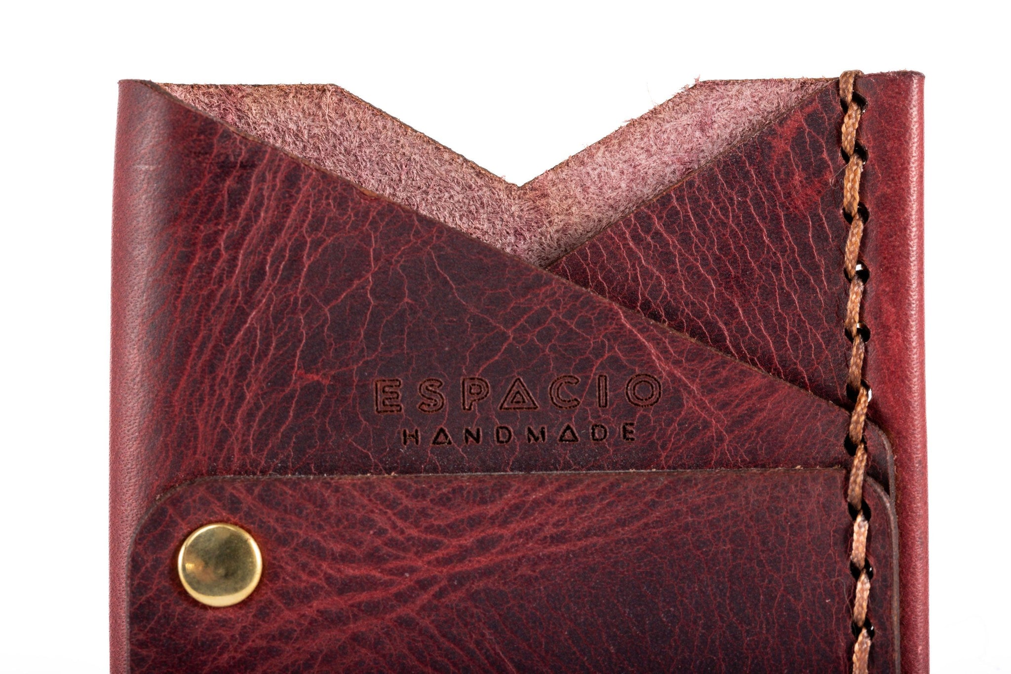 Big Spender Leather Wallet in Sangria - Espacio Handmade