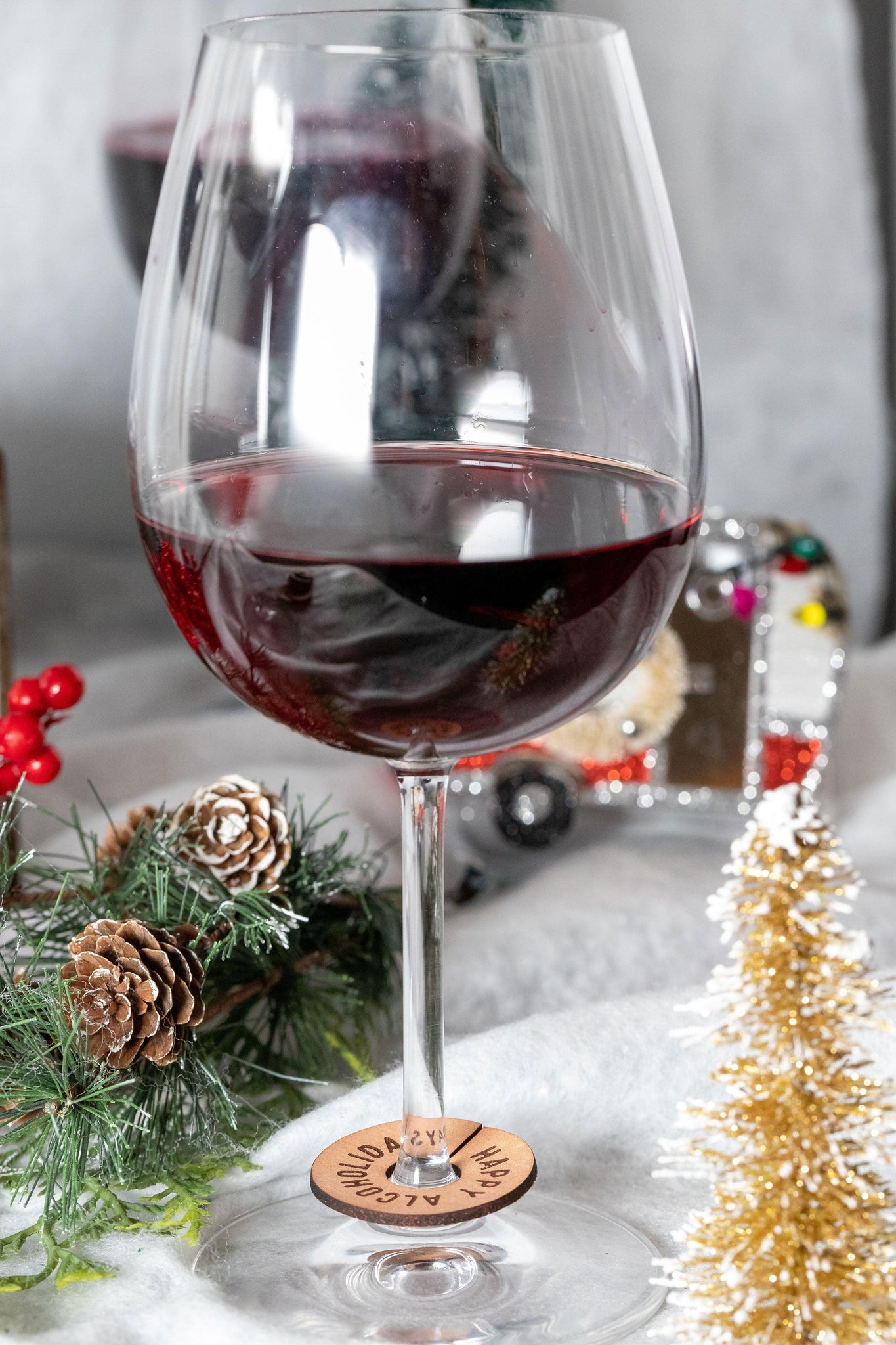 Holiday Wine Charms - Espacio Handmade