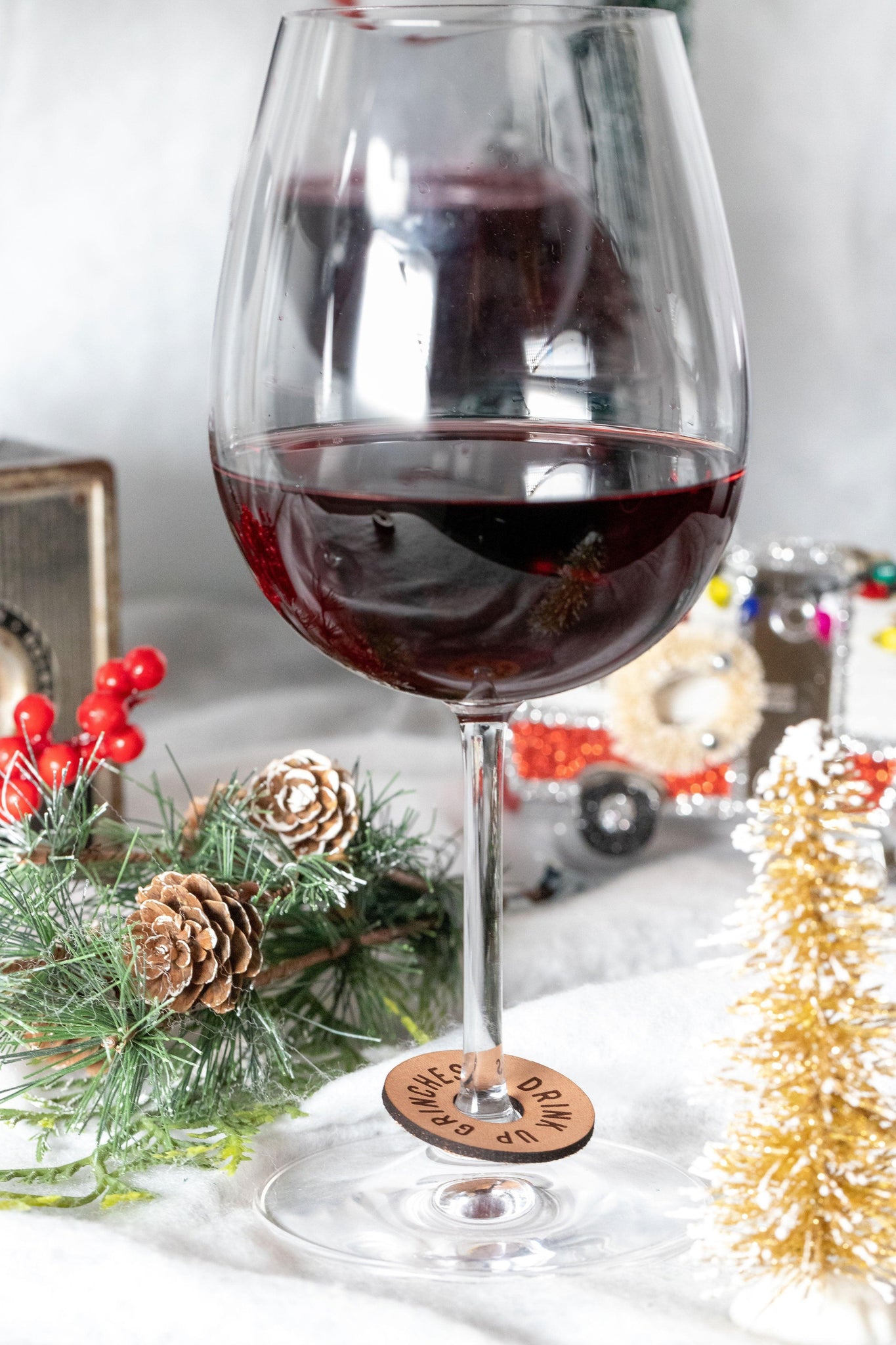 Holiday Wine Charms - Espacio Handmade
