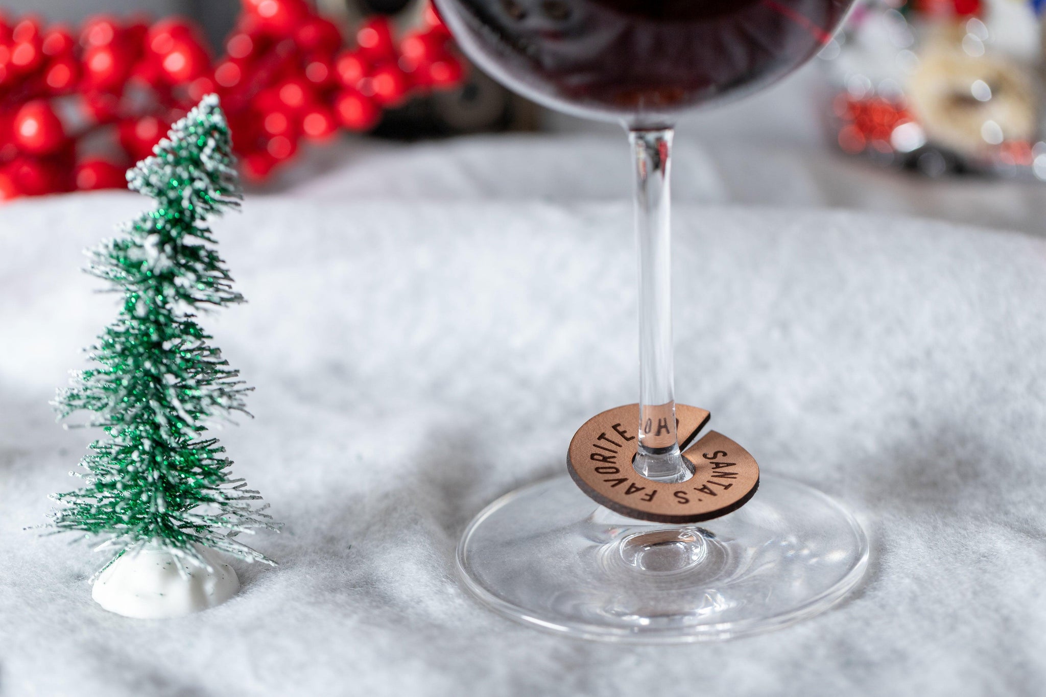 Holiday Wine Charms - Espacio Handmade