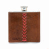 Personalized Engraved Leather Hip Flask - Espacio Handmade