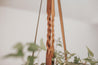 Braided Leather Hanging Planter - Espacio Handmade