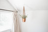 Braided Leather Hanging Planter - Espacio Handmade